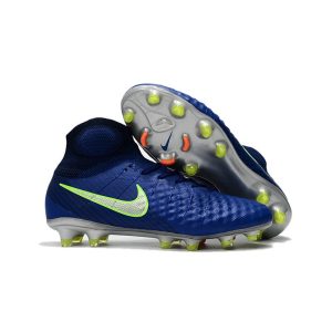 Kopačky Pánské Nike Magista Obra 2 Elite DF FG – Modrá Zelená